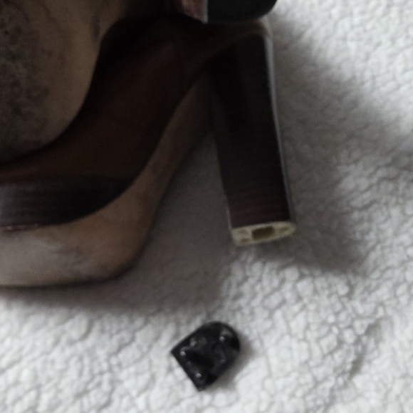 Coach Leighton leather knee high boots with buckle detail - Picture 7 of 8